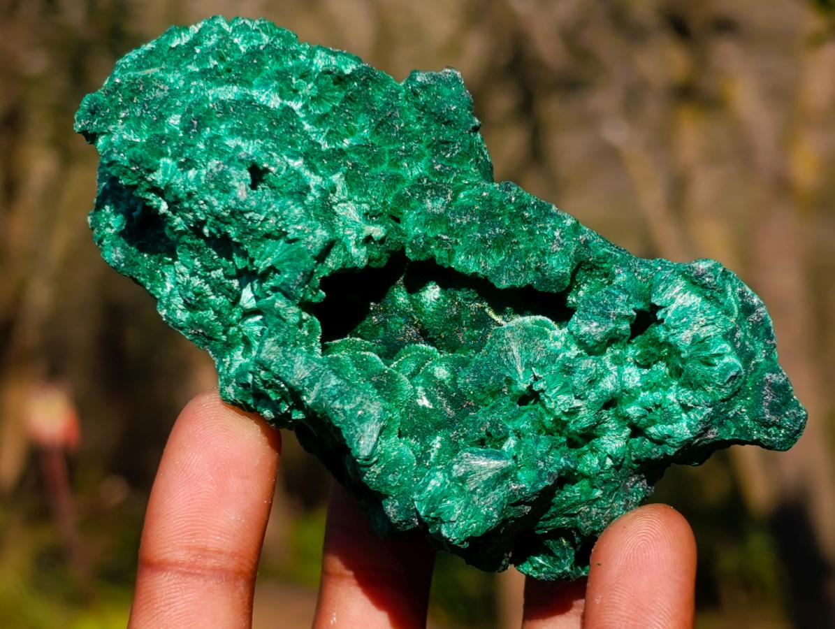 Natural Silky Malachite Specimens x 6 From Kasompe, Congo - Toprock Gemstones and Minerals 