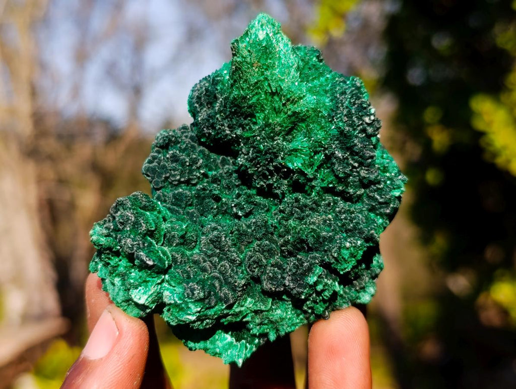 Natural Silky Malachite Specimens x 6 From Kasompe, Congo - Toprock Gemstones and Minerals 