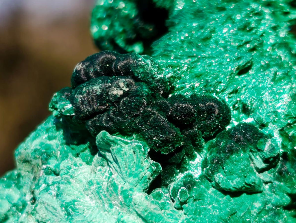Natural Silky Malachite Specimens x 6 From Kasompe, Congo - Toprock Gemstones and Minerals 