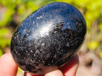 Polished Black Tourmaline Galets x 20 From Madagascar - Toprock Gemstones and Minerals 