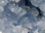 Polished and Natural Blue Celestite Eggs x 2 From Sakoany, Madagascar - Toprock Gemstones and Minerals 