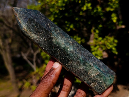 Polished Fuchsite Quartz Display Crystals with Pyrite x 4 From Andakatany, Madagascar - Toprock Gemstones and Minerals 
