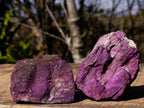 Natural Metallic Cobbed Purpurite Specimens x 6 From Erongo, Namibia - Toprock Gemstones and Minerals 