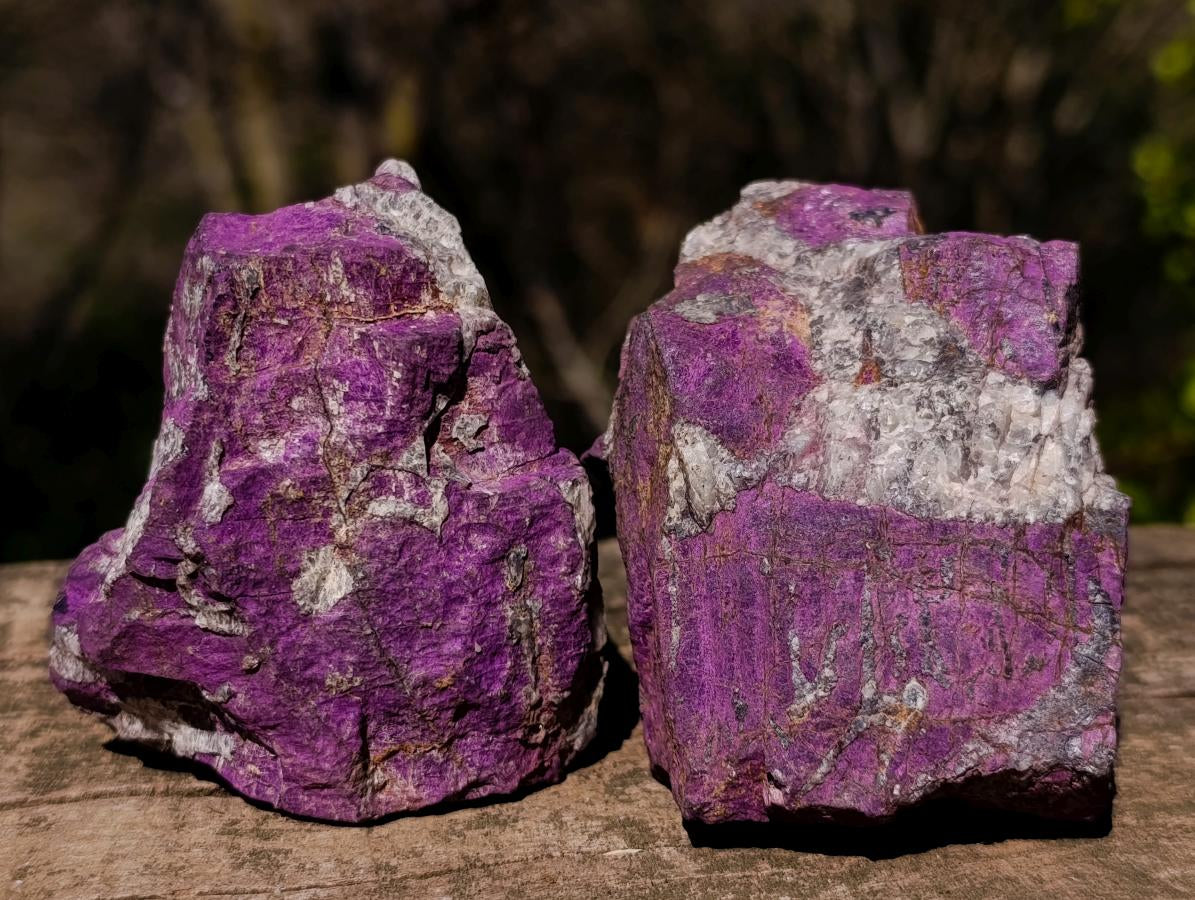 Natural Metallic Cobbed Purpurite Specimens x 6 From Erongo, Namibia - Toprock Gemstones and Minerals 