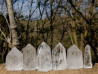Polished Clear Quartz Crystals x 6 From Madagascar - Toprock Gemstones and Minerals 