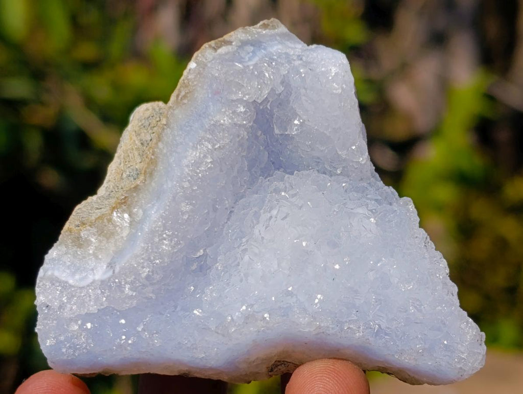 Natural Blue Lace Agate Specimens x 12 From Nsanje, Malawi - Toprock Gemstones and Minerals 