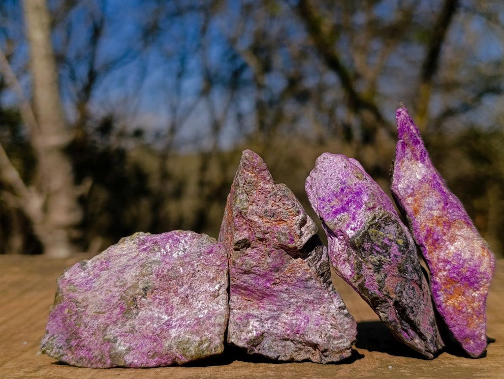 Natural Cobbed Stichtite Specimens x 35 From Barberton, South Africa - Toprock Gemstones and Minerals 