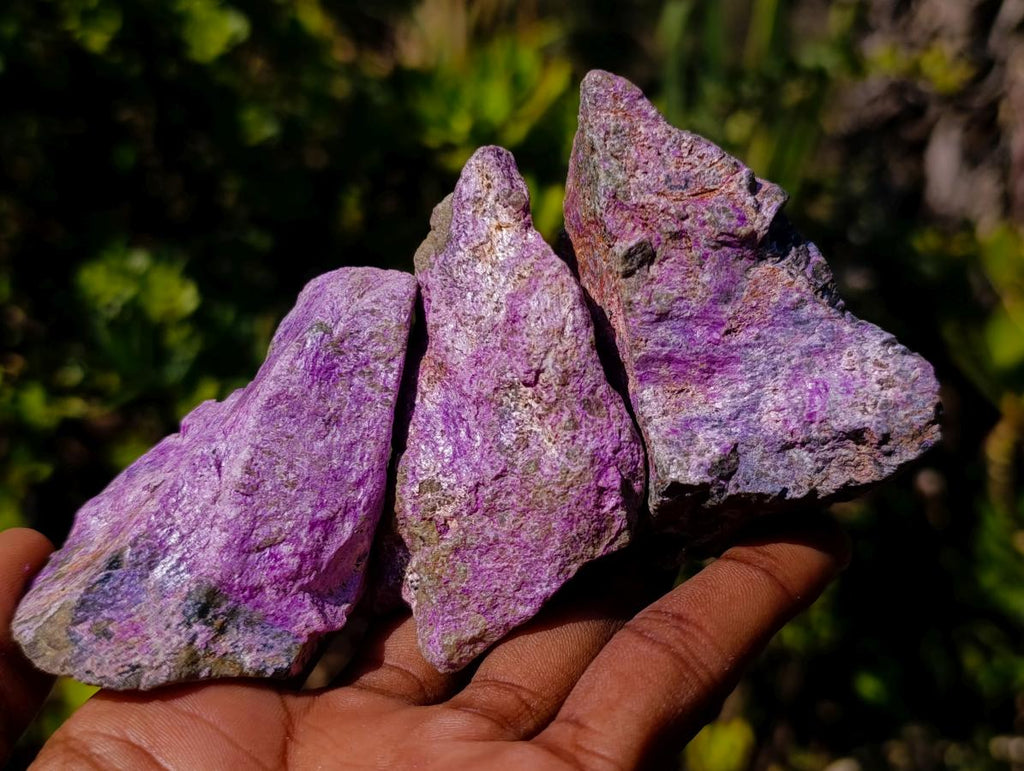 Natural Cobbed Stichtite Specimens x 35 From Barberton, South Africa - Toprock Gemstones and Minerals 