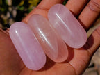 Polished Gemmy Rose Quartz Ampule Shaped Free Forms x 37 From Madagascar - Toprock Gemstones and Minerals 