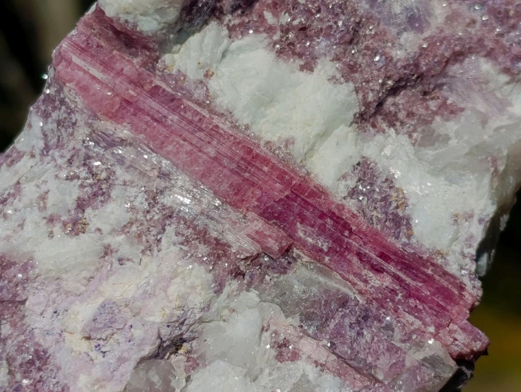 Natural Pink Rubellite Tourmaline Specimens x 4 From Karibib, Namibia - Toprock Gemstones and Minerals 