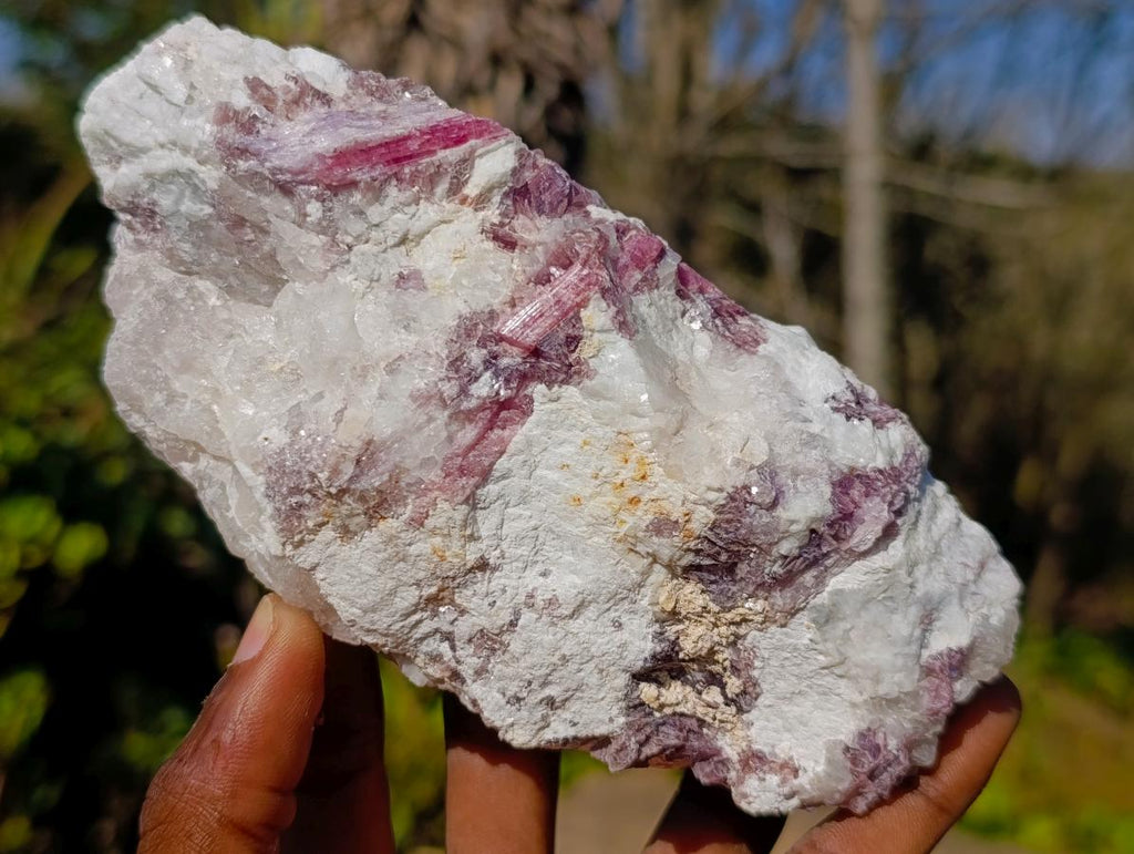 Natural Pink Rubellite Tourmaline Specimens x 4 From Karibib, Namibia - Toprock Gemstones and Minerals 