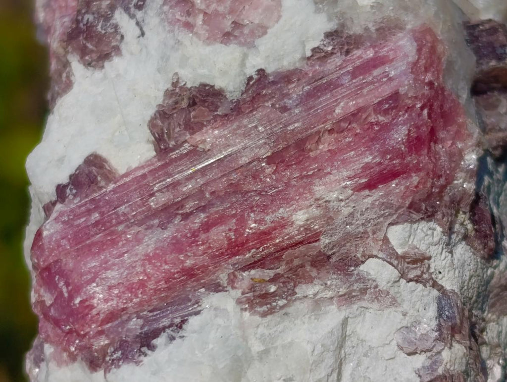 Natural Pink Rubellite Tourmaline Specimens x 4 From Karibib, Namibia - Toprock Gemstones and Minerals 