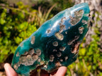 Polished One Side Mtorolite Chrysoprase Slices x 4 From Mutorashanga, Zimbabwe - Toprock Gemstones and Minerals 