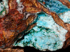 Natural Large Drusy Coated Chrysocolla Specimen with Crystalline Malachite on Copper Dolomite x 1 From Lupoto Mine, Congo - Toprock Gemstones and Minerals 