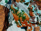 Natural Large Drusy Coated Chrysocolla Specimen with Crystalline Malachite on Copper Dolomite x 1 From Lupoto Mine, Congo - Toprock Gemstones and Minerals 