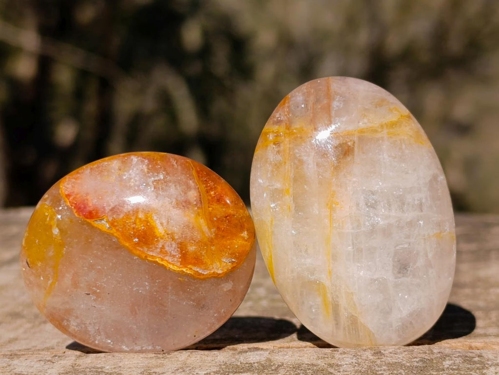 Polished Mini Red Hematoid Quartz Palm Stones x 20 From Ambatondrazaka, Madagascar - Toprock Gemstones and Minerals 