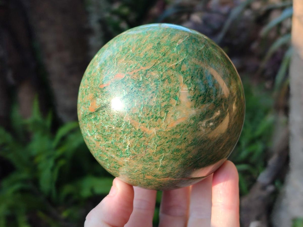 Polished Verdite Spheres x 2 From Barberton, South Africa - Toprock Gemstones and Minerals 