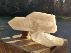 Natural Cascading "Anananas" Candle Quartz Crystals x 3 From Antsirabe, Madagascar - Toprock Gemstones and Minerals 