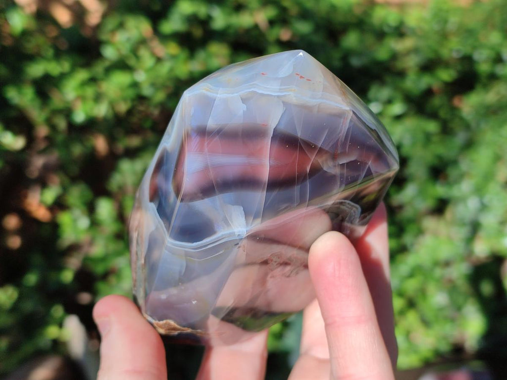 Polished Strawberry Agate Display Crystals x 3 From Mozambique - Toprock Gemstones and Minerals 