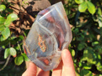 Polished Strawberry Agate Display Crystals x 3 From Mozambique - Toprock Gemstones and Minerals 