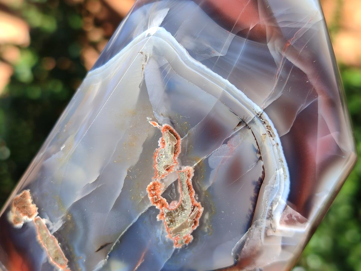 Polished Strawberry Agate Display Crystals x 3 From Mozambique - Toprock Gemstones and Minerals 