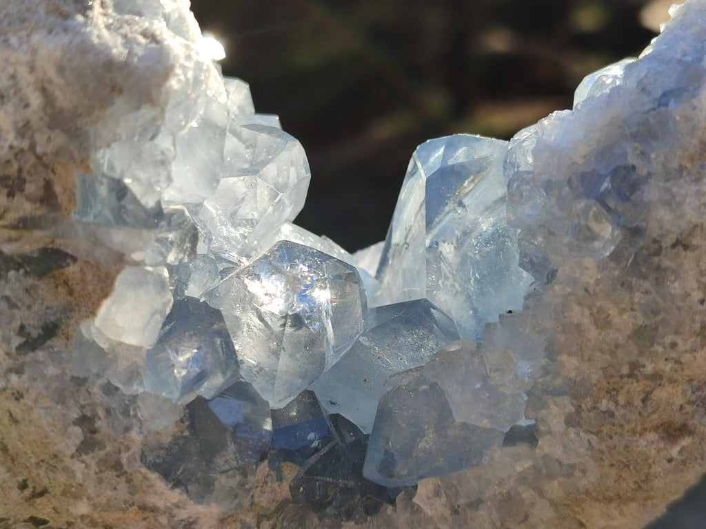 Natural Large Blue Celestite Specimen x 1 From Sakoany, Madagascar - Toprock Gemstones and Minerals 