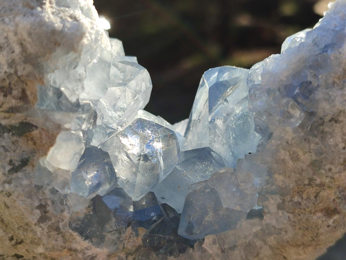 Natural Large Blue Celestite Specimen x 1 From Sakoany, Madagascar - Toprock Gemstones and Minerals 