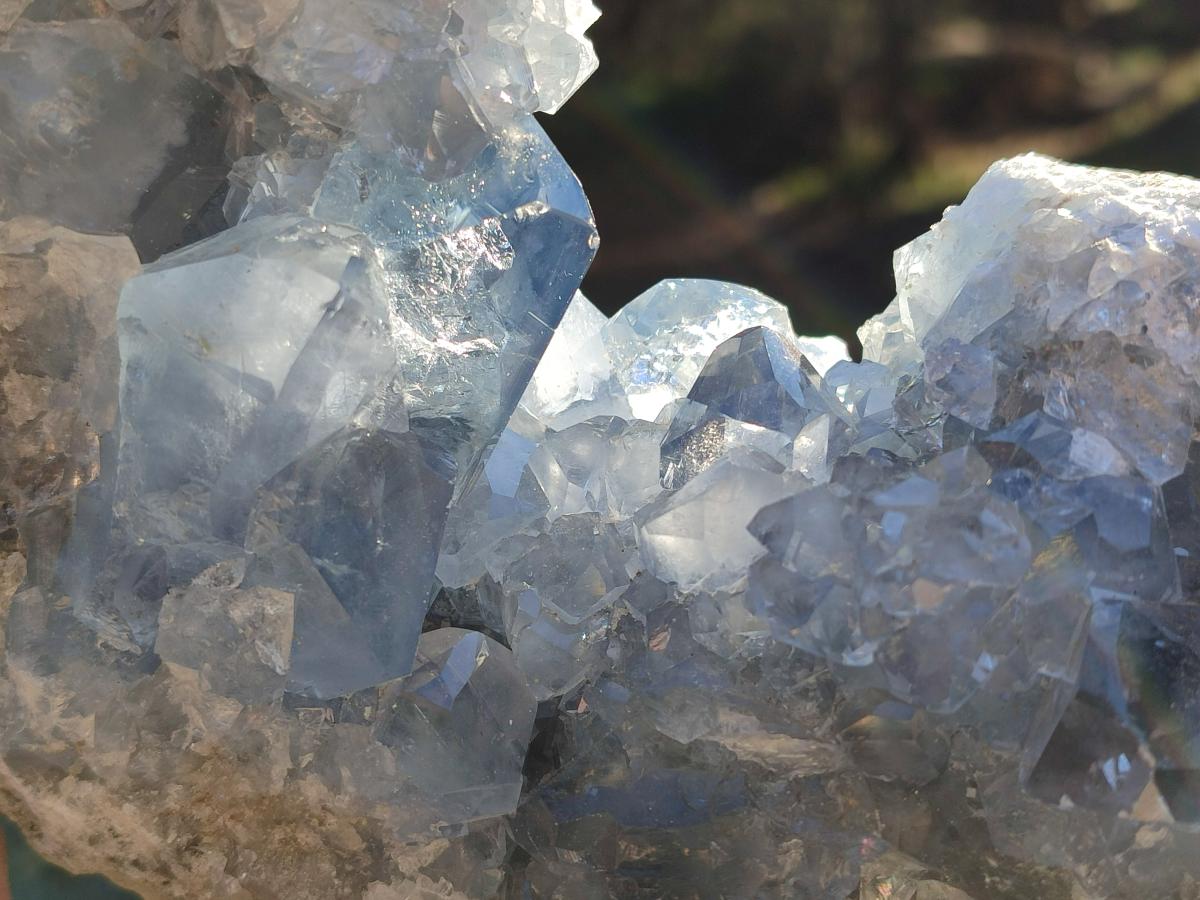 Natural Large Blue Celestite Specimen x 1 From Sakoany, Madagascar - Toprock Gemstones and Minerals 