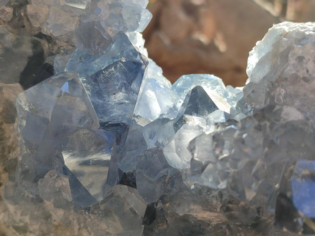 Natural Large Blue Celestite Specimen x 1 From Sakoany, Madagascar - Toprock Gemstones and Minerals 
