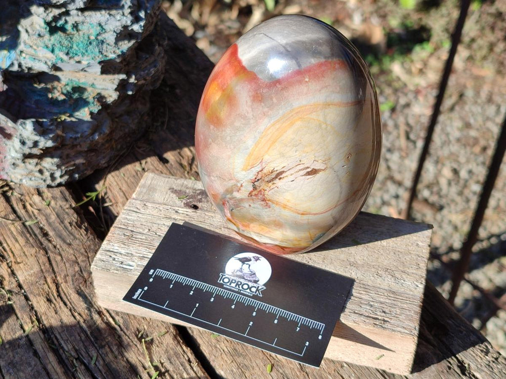 Polished Polychrome Jasper Standing Display Pieces x 2 From Androka, Madagascar - Toprock Gemstones and Minerals 
