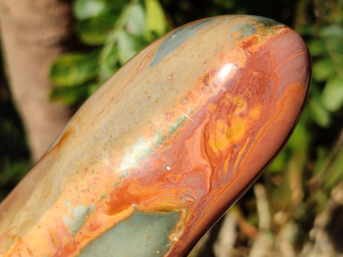 Polished Polychrome Jasper Standing Display Pieces x 2 From Androka, Madagascar - Toprock Gemstones and Minerals 