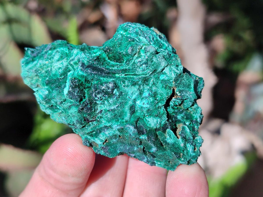 Natural Silky Malachite Specimens x 8 From Kasompe, Congo - Toprock Gemstones and Minerals 