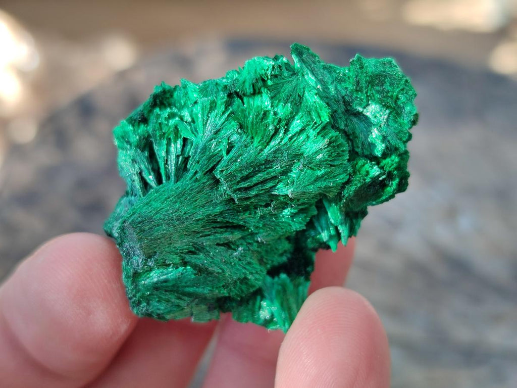 Natural Silky Malachite Specimens x 8 From Kasompe, Congo - Toprock Gemstones and Minerals 