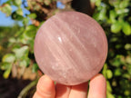 Polished Gemmy Star Rose Quartz Spheres x 4 From Madagascar - Toprock Gemstones and Minerals 