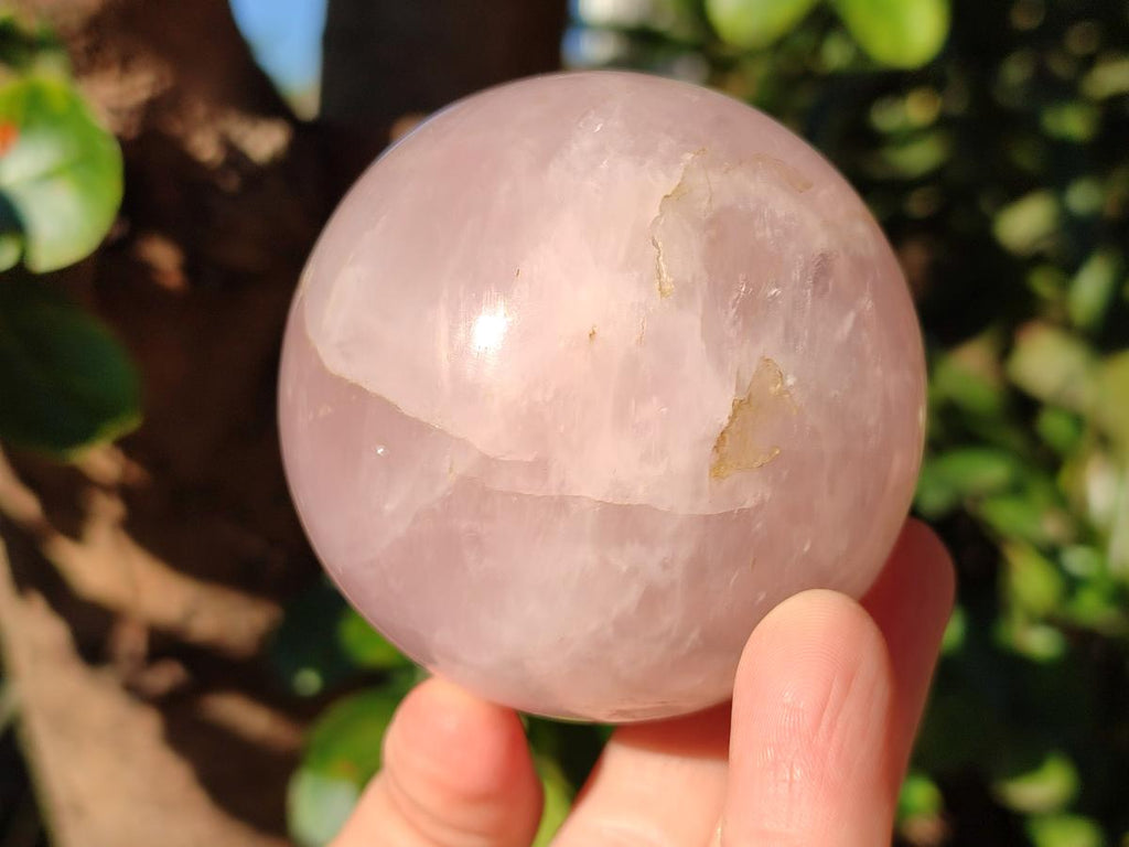 Polished Gemmy Star Rose Quartz Spheres x 4 From Madagascar - Toprock Gemstones and Minerals 