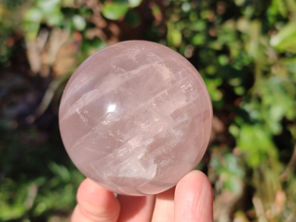 Polished Gemmy Star Rose Quartz Spheres x 4 From Madagascar - Toprock Gemstones and Minerals 