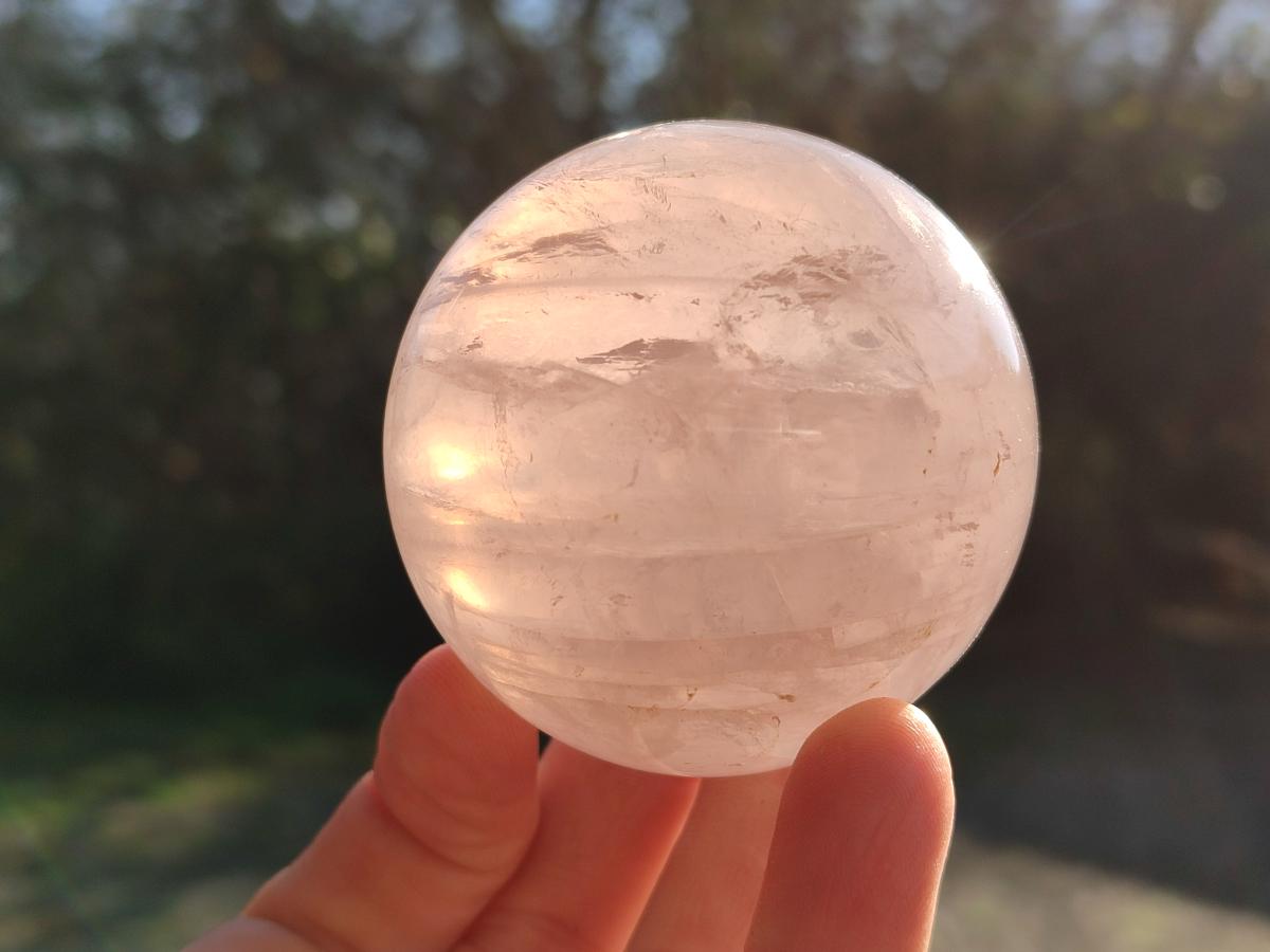 Polished Gemmy Star Rose Quartz Spheres x 4 From Madagascar - Toprock Gemstones and Minerals 