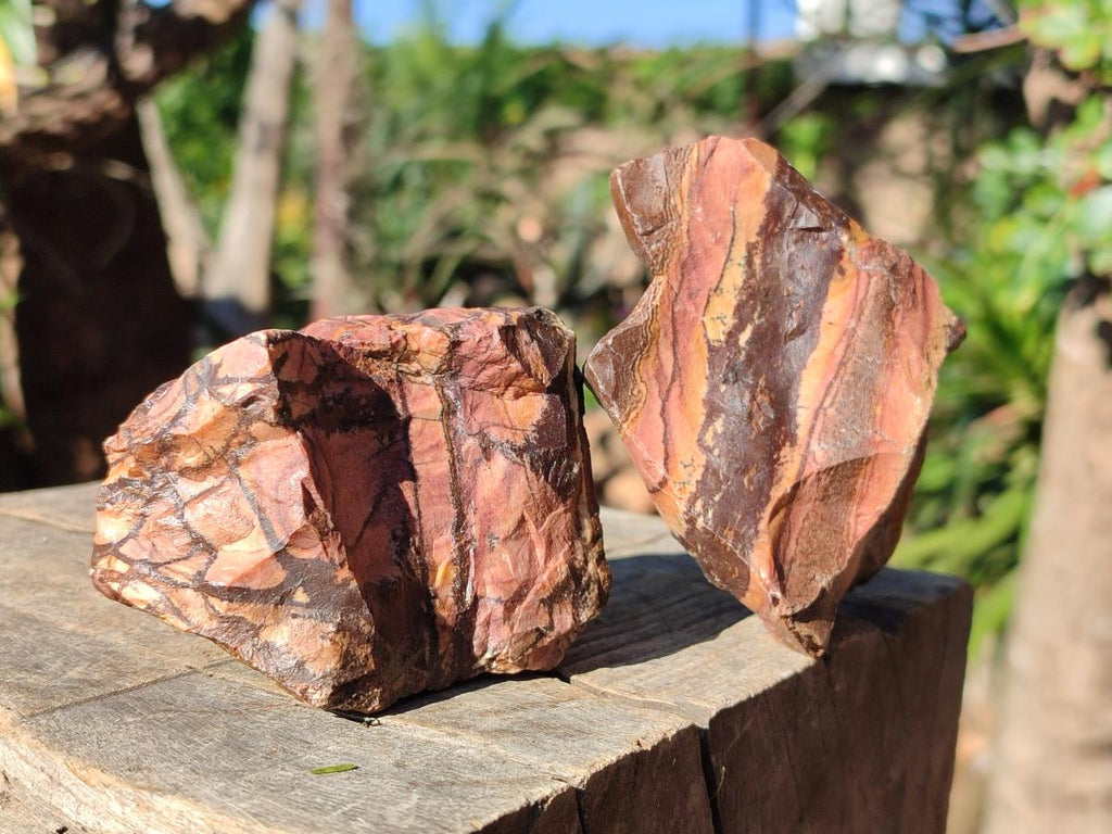 Natural Nguni Jasper Cobbed Specimens x 12 From Northern Cape, South Africa - Toprock Gemstones and Minerals 