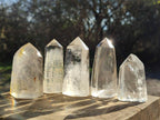 Polished Clear Quartz Crystals x 24 From Madagascar - Toprock Gemstones and Minerals 