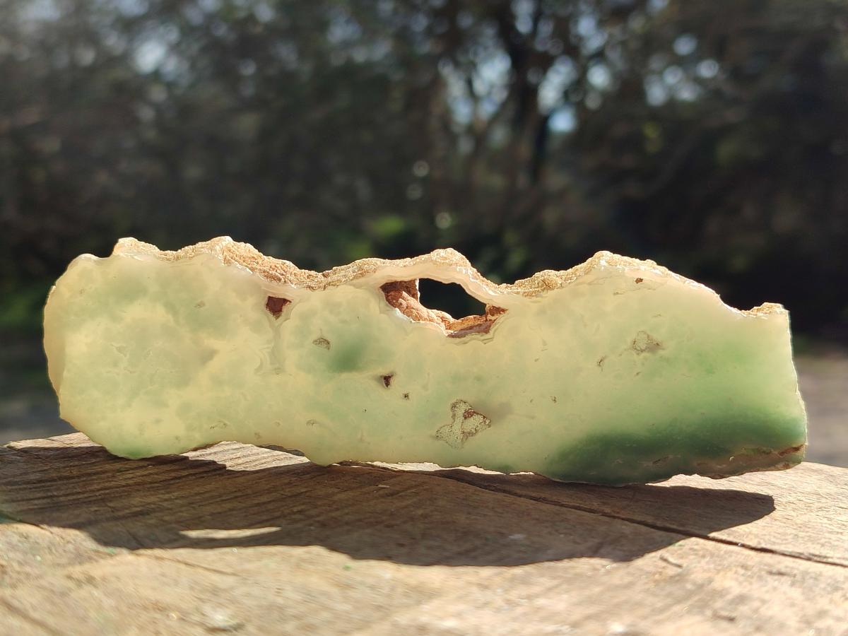 Polished One Side Great Dyke Mtorolite Chrysoprase Slices x 15 From Great Dyke Mountain Range, Zimbabwe - Toprock Gemstones and Minerals 