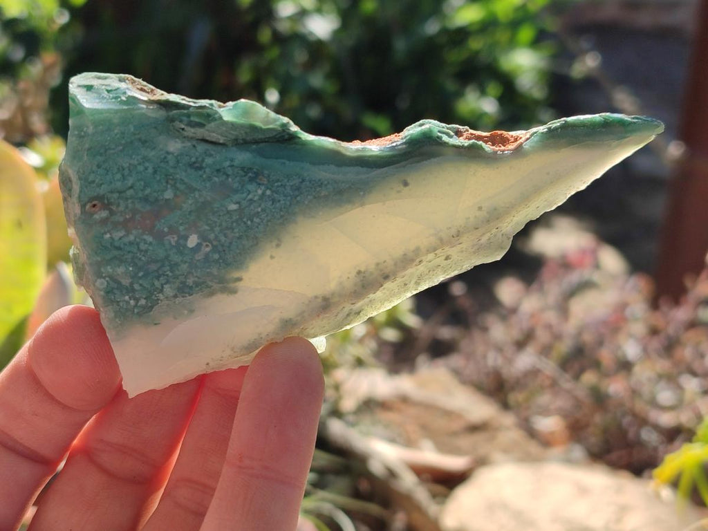 Polished One Side Great Dyke Mtorolite Chrysoprase Slices x 15 From Great Dyke Mountain Range, Zimbabwe - Toprock Gemstones and Minerals 