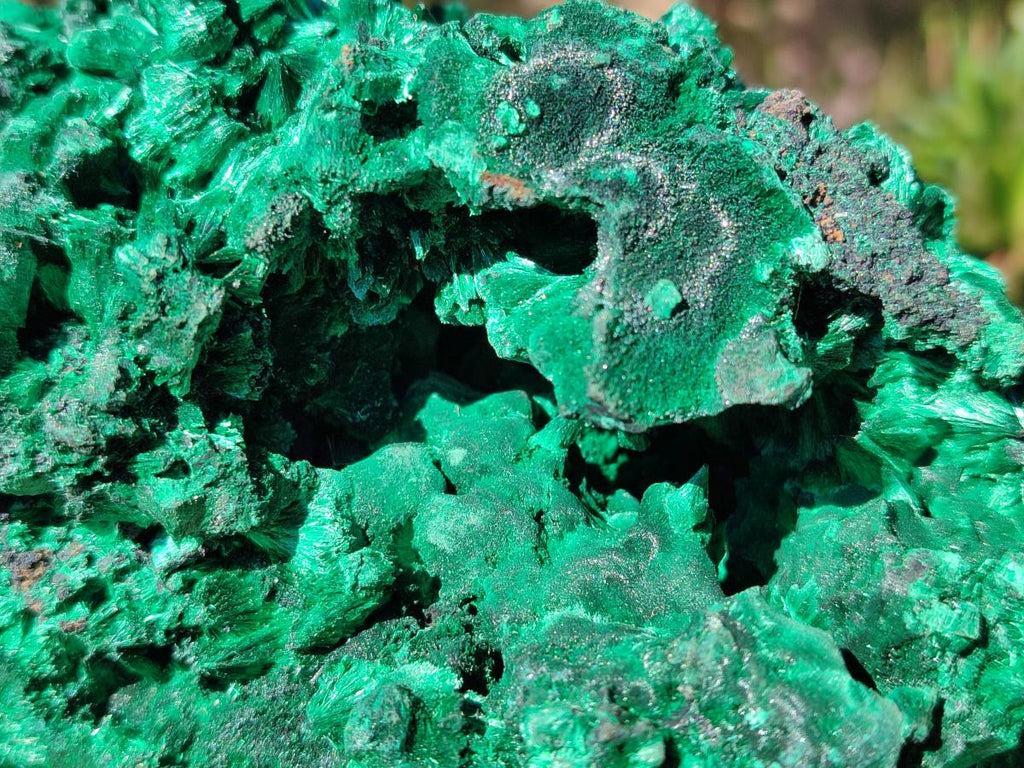 Natural Large Silky Malachite Specimen x 1 From Kasompe, Congo - Toprock Gemstones and Minerals 