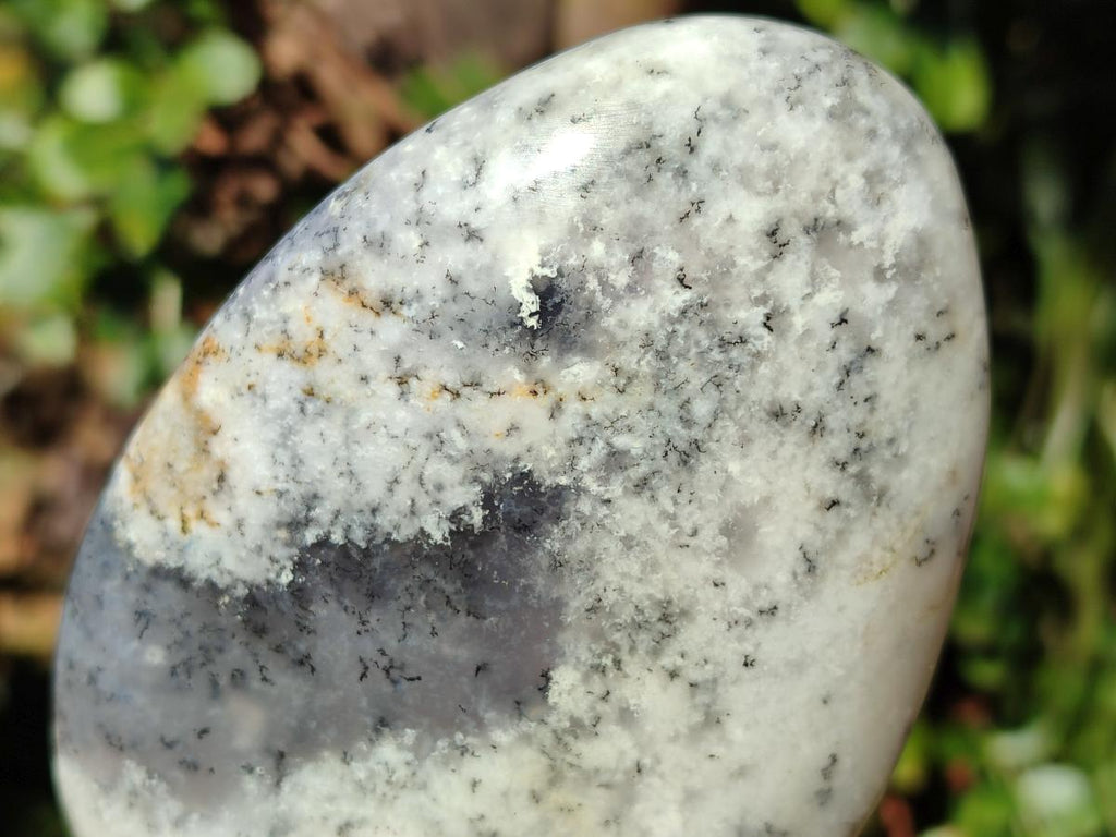 Polished Fluorescent Dendritic White Opal Standing Display Pieces x 3 From Moralambo, Madagascar - Toprock Gemstones and Minerals 