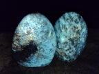 Polished Fluorescent Dendritic White Opal Standing Display Pieces x 3 From Moralambo, Madagascar - Toprock Gemstones and Minerals 