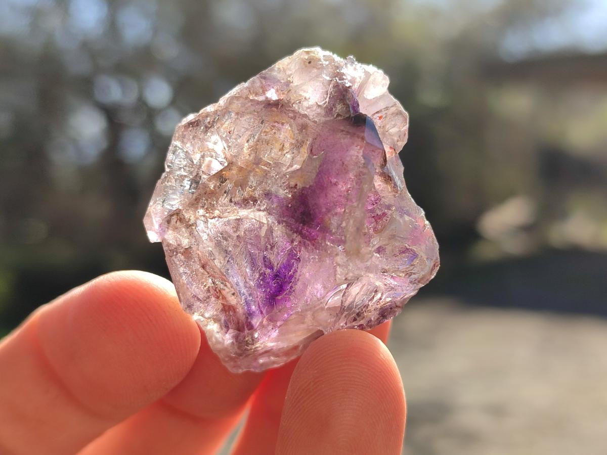Natural Window Amethyst Crystals x 35 From Chiredzi, Zimbabwe - Toprock Gemstones and Minerals 