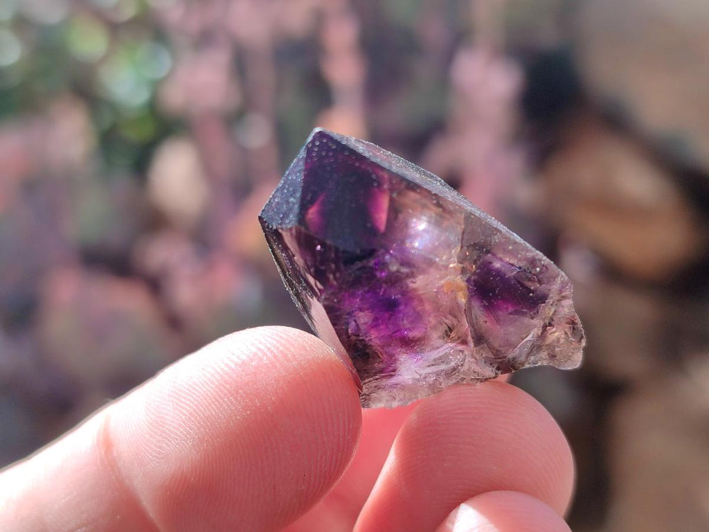 Natural Window Amethyst Crystals x 35 From Chiredzi, Zimbabwe - Toprock Gemstones and Minerals 
