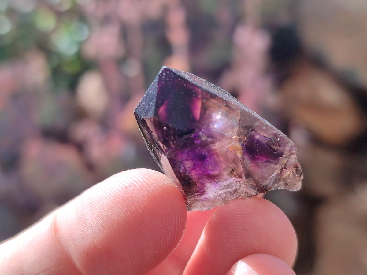 Natural Window Amethyst Crystals x 35 From Chiredzi, Zimbabwe - Toprock Gemstones and Minerals 