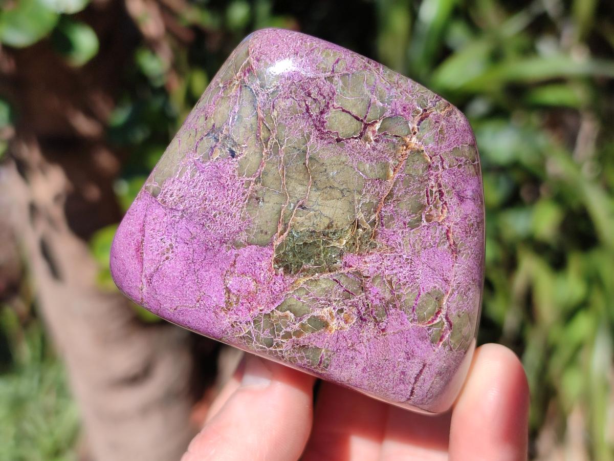 Polished Stichtite Free Forms x 4 From Barberton, South Africa - Toprock Gemstones and Minerals 