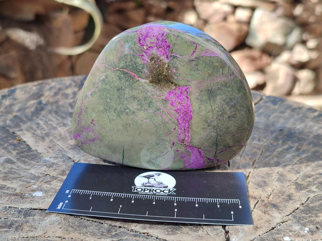 Polished Stichtite Free Forms x 4 From Barberton, South Africa - Toprock Gemstones and Minerals 