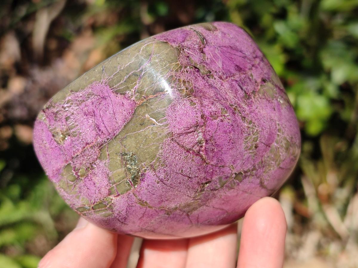 Polished Stichtite Free Forms x 4 From Barberton, South Africa - Toprock Gemstones and Minerals 